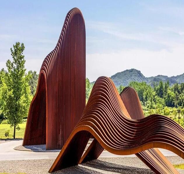 任县锈钢板造型